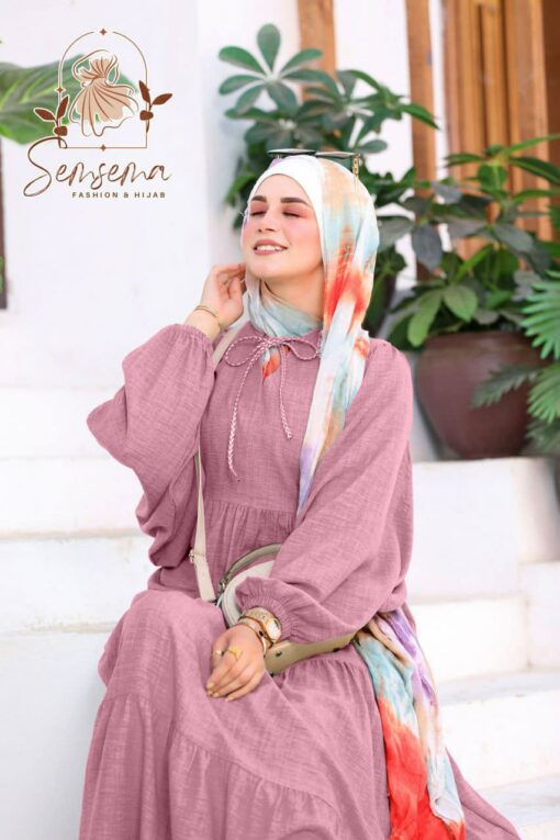 ⁦فستان كتان تركي⁩ - الصورة ⁦4⁩