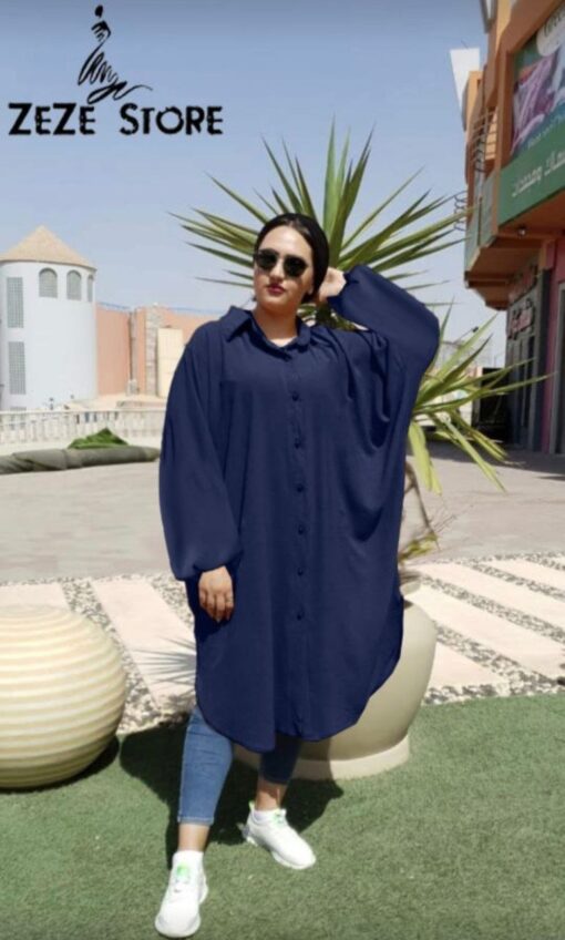 ⁦شيميز CY طويل زراير من الامام عملي جدا⁩ - الصورة ⁦3⁩