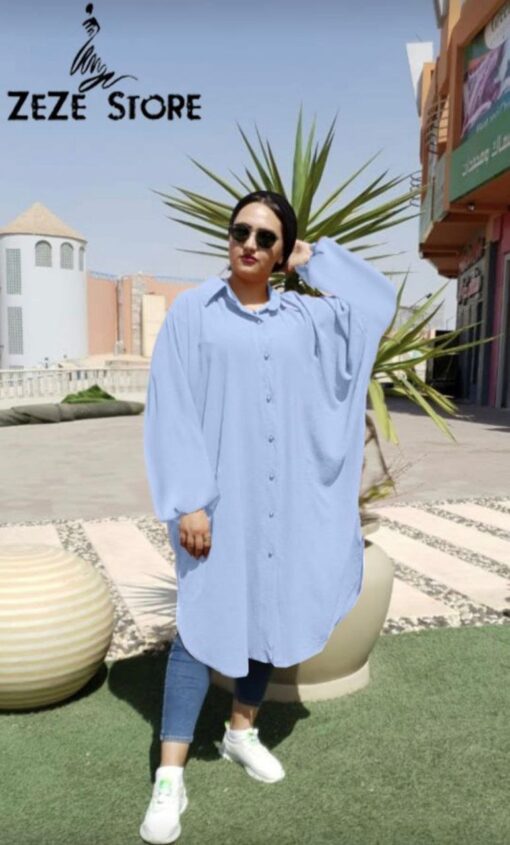 ⁦شيميز CY طويل زراير من الامام عملي جدا⁩ - الصورة ⁦7⁩