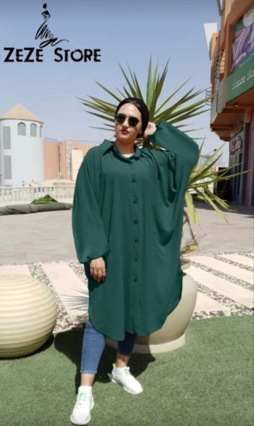 ⁦شيميز CY طويل زراير من الامام عملي جدا⁩ - الصورة ⁦8⁩