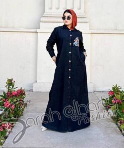 شيميز جينز صيفي بزراير طويل