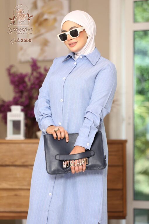 ⁦شيميز روتينا مقلم⁩ - الصورة ⁦6⁩