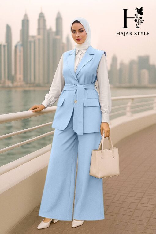 ⁦سوت قطعتين كتان⁩ - الصورة ⁦2⁩