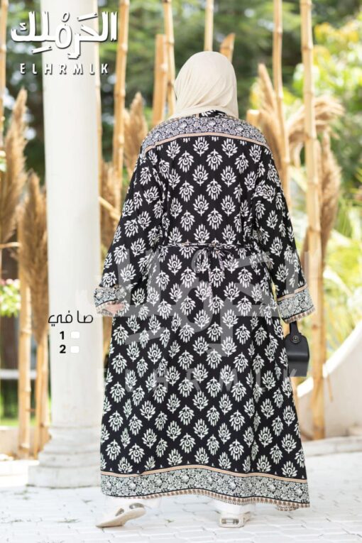 ⁦فستان بحزام منفصل كتان اسباني⁩ - الصورة ⁦3⁩