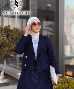طقم فورمال جيبه كلوش وبليزر روزالين قصير