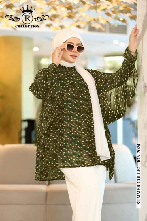 ⁦بلوزه شيفون بالبدي منفصل شيك⁩ - الصورة ⁦2⁩