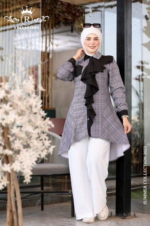 ⁦بلوزه سكوبا كريب⁩ - الصورة ⁦2⁩