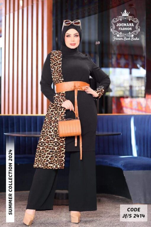 ⁦ميني دريس بشال تايجر ومعاه حزام جلد هديه⁩ - الصورة ⁦2⁩